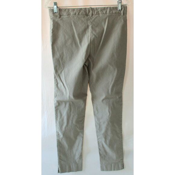 Calvin Klein Women's Tan Mid Rise Taper Leg Stretch Zip Front Pants Size 6 - Picture 4 of 9